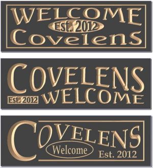 Covelens Wecome sign